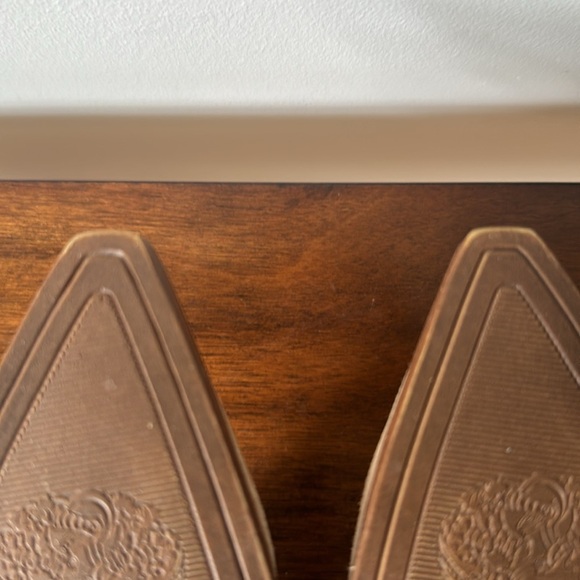 Vince Camino‎ Tan Leather Pointed Toe Booties 3.5 Inch Heels Size 8 - Picture 8 of 10